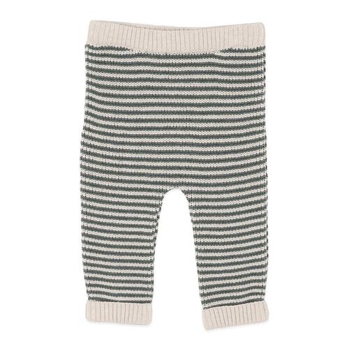 B&eacute;b&eacute; Otto Stripe Organic Knitted Leggings